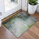 Machine Washable Indoor/Outdoor Xhevrie Green Rug