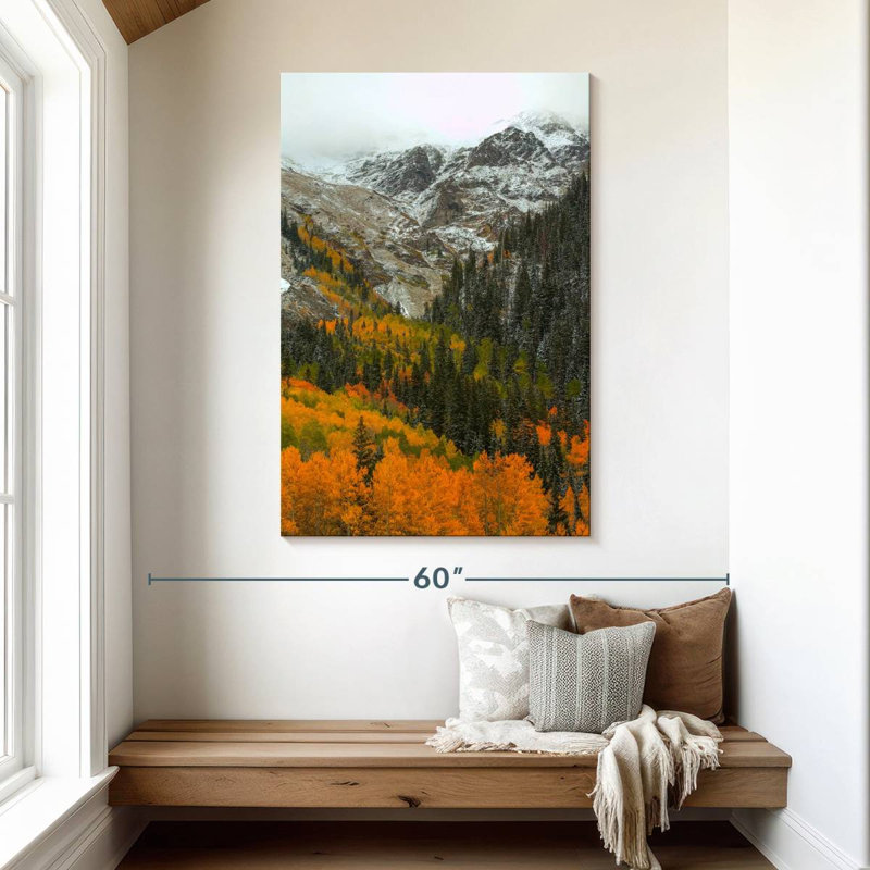 Aime Orange Flames, 48" H x 32" W