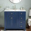 Meuble-lavabo avec lavabo en céramique et tiroirs à fermeture en douceur-471028355