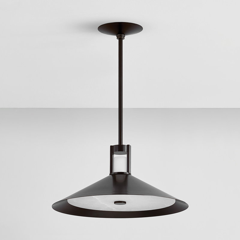 CLERMONT PENDANT, 9.25" H x 20" W x 20" D, Bronze