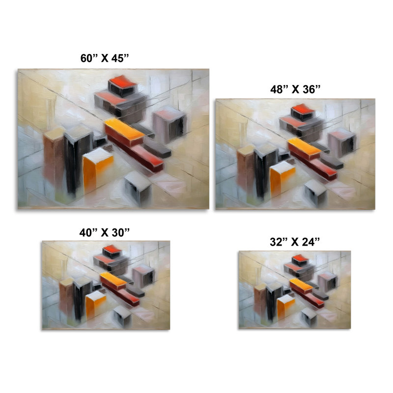 Construction abstraite, H 24 po x l 32 po