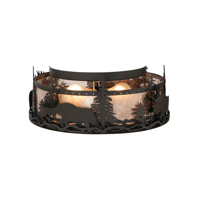Rustic Lodge 2 - Light Flush Mount