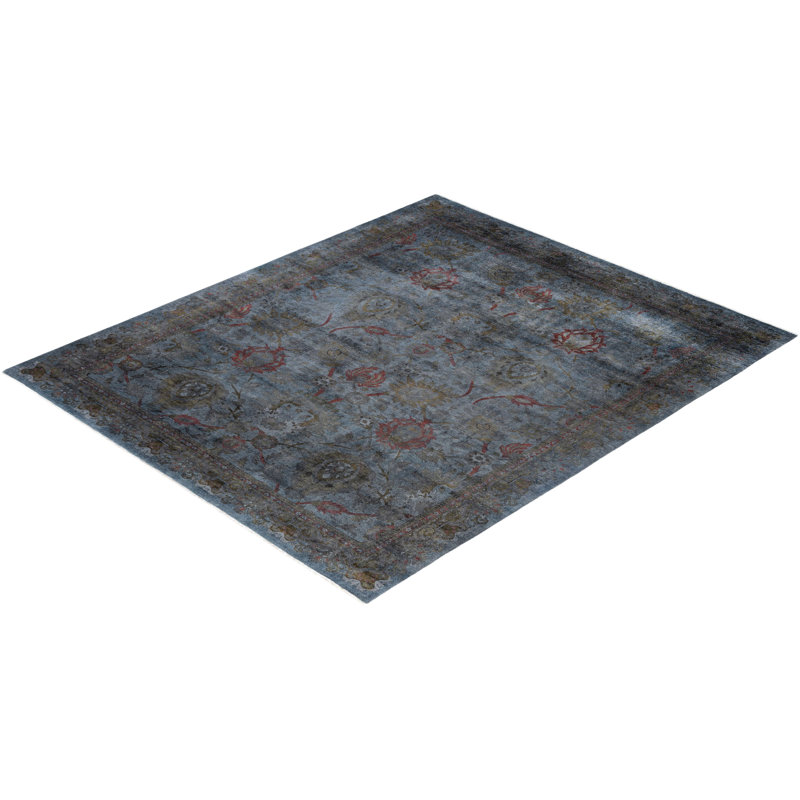 Overdyed One-of-a-Kind 8' 0" X 10' 0" Hand Knotted Area Rug