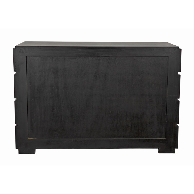 Hofman Solid Mahogany 4-Drawer Dresser in Rich Brown