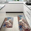 Terrazzo moucheté, 2 tapis de cuisine antidérapants