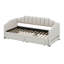 Lit de jour simple rembourré extensible de taille XL avec deux tiroirs de rangement et lumière DEL, lit de jour simple TG à très grand lit-115194936