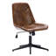 Chaise de bureau en cuir à hauteur ajustable 23 po avec dossier matelassé Mariello-103555072-103555076