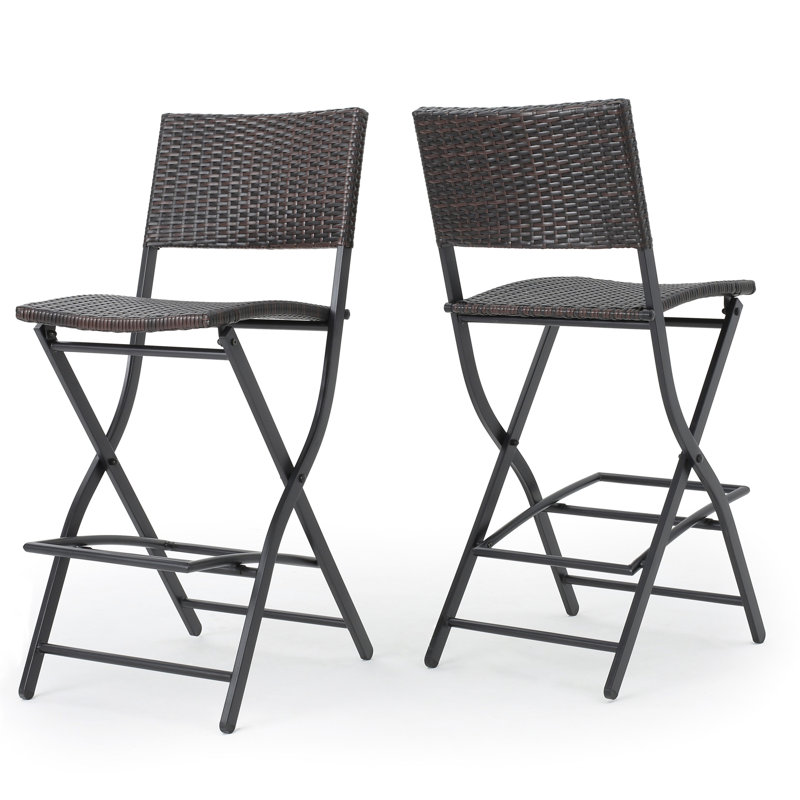 Patio Bar Chairs - , Weather Material 2 Foldable , Outdoor Of