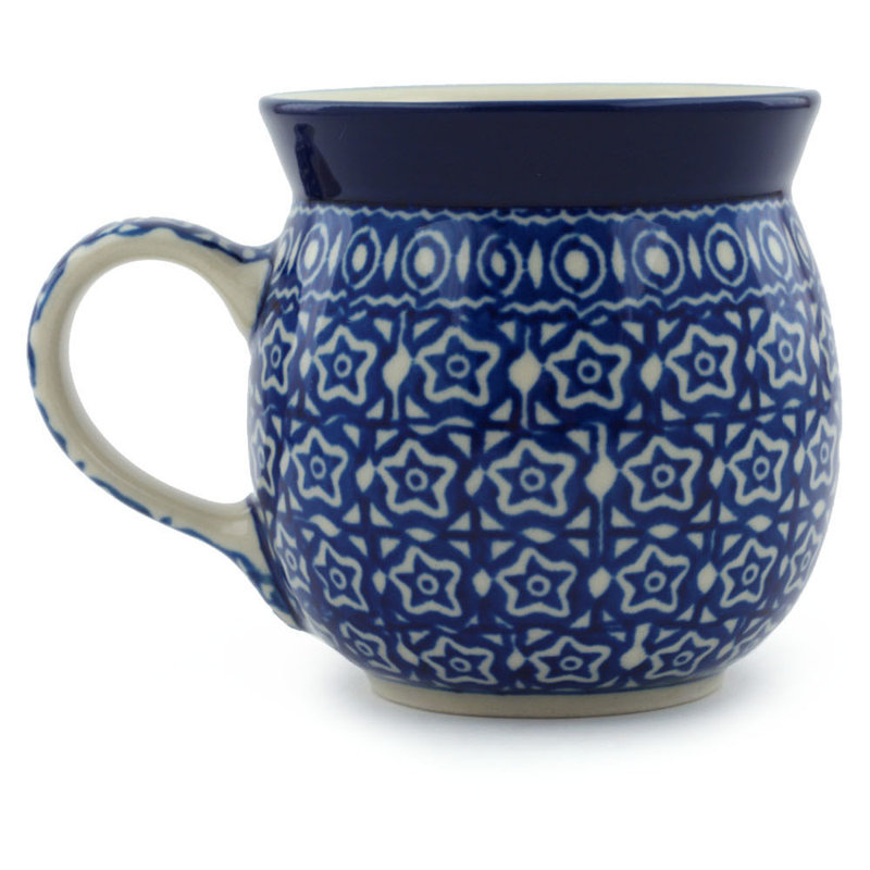 Tasse à bulles en grès poli 8 oz - ciel nocturne