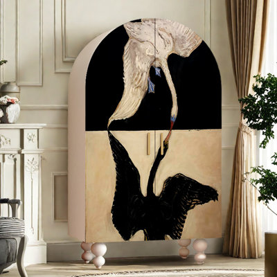 Light Luxury Arched Two-Door Wardrobe by Ruthber Solutions