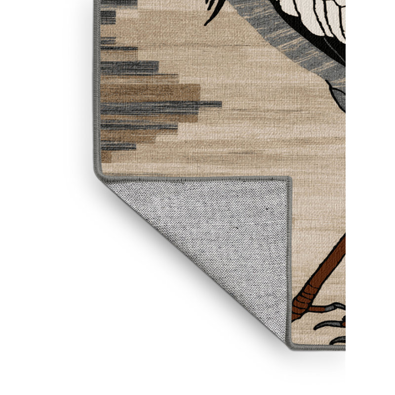  Tapis gris lavable à couronne grise lavable, Rectangulaire 2 pi x 3 pi