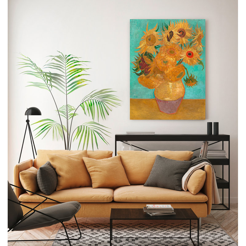Sunflowers by Vincent Van Gogh - Wrapped Canvas Print, 100cm H x 70cm W x 4cm D