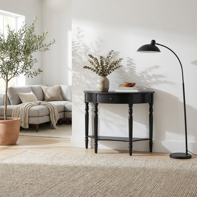 Console de style campagnard avec tiroir et tablette inférieure Farmhouse