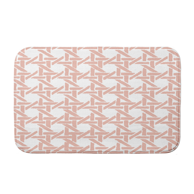 Tapis de bain Hess, H 18 po x L 30 po, Corail