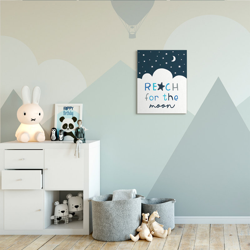 Reach For Moon Moon, Toile tendue, H 20 po x l 16 po x P 1,5 po
