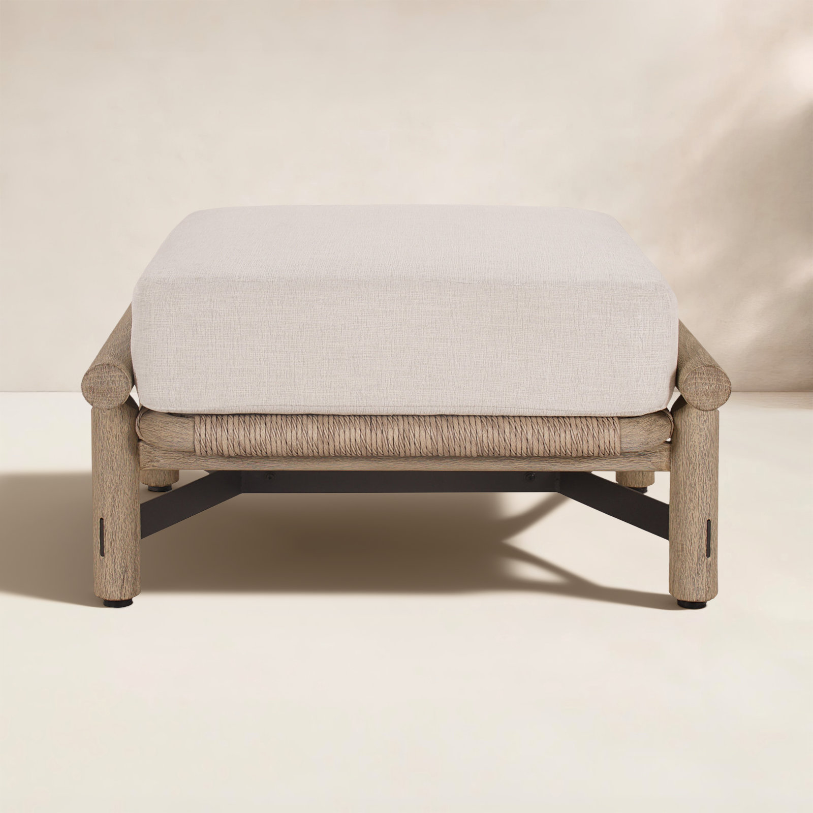 Inessa Teak Patio Footstool
