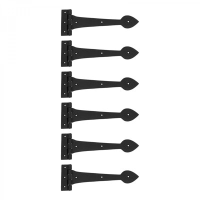 Door Gate Wrought Iron Heart Tip Strap Hinge