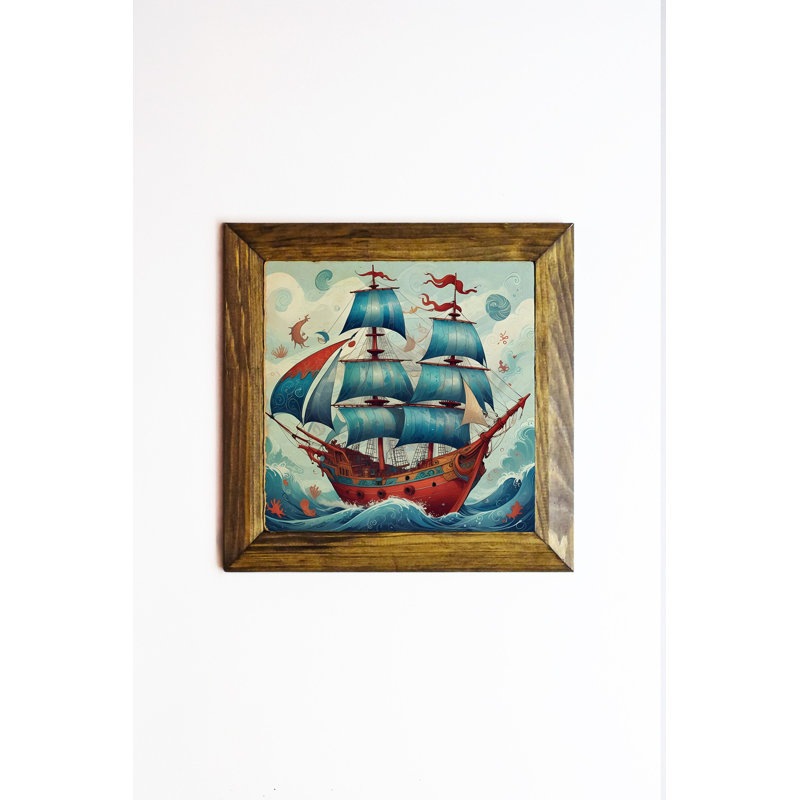 Peinture décorative encadrée, H 6,1 po x l 6,1 po