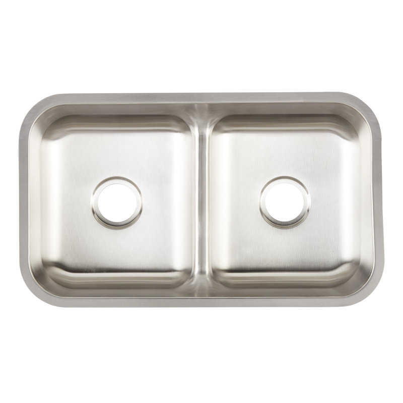 32" Calverton Double-Bowl Stainless Steel Undermount Sink