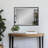 Matte Black Rectangle Metal Mirror