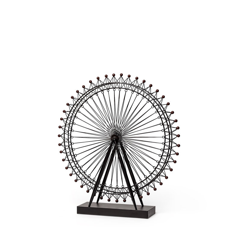 London Eye Sculpture, 27" H x 25" W x 3" D
