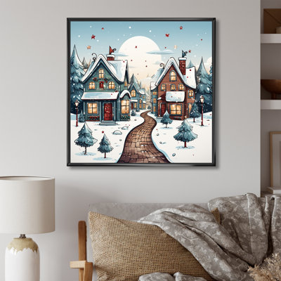 Winter Village During Christmas II - Fruits Wall Art
