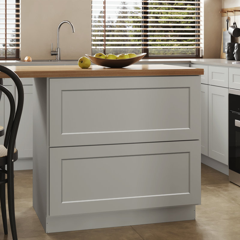 Armoire Homlux, H 34,5 po x l 36 po, Gris clair