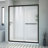 Infinity-Z 60" W x 36" D x 76.75" H Semi-Frameless Rectangle Shower Enclosure with Towel Bar-20961232-20961230-20961236