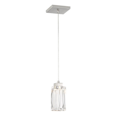 Ender 1 - Light Brushed Nickel LED Single Pendant