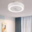 Ventilateur de plafond avec lumières DEL Rumelange