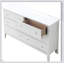 Commode blanche Primo G1339-D avec finition durable et tiroirs à queue d'aronde française pour un rangement et un style durables-1888687037