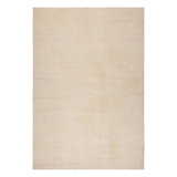 Modern Textural Hand Knotted Silk Striped Area Rug
