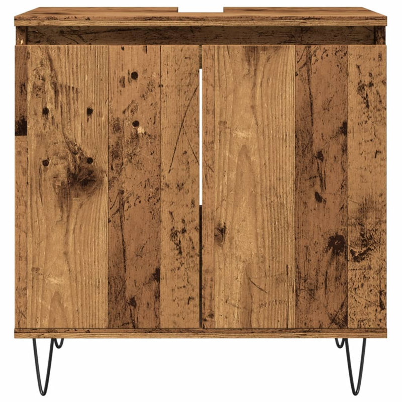 Connellsville Freestanding Bathroom Cabinet, Old Wood
