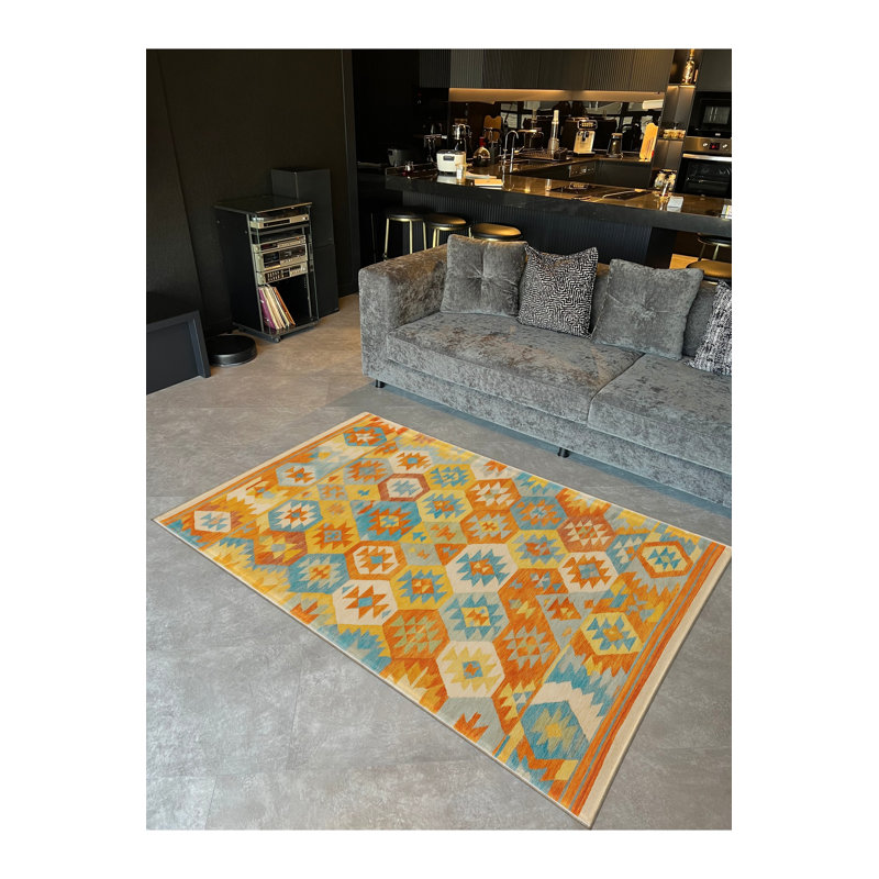 Tapis beige tissé traditionnel Mosso, 2' x 2'11"