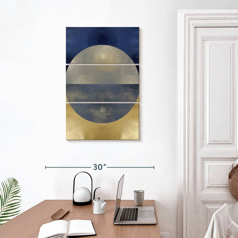 Avery Blue Sphere I, 32" H x 20" W