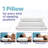 Aphrodite King Size 2-Pack Gel Memory Foam Pillows – Cooling, Full Head & Neck Support, Washable Cover, Medium Firm-587231127