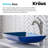 Glass Rectangular Vessel Bathroom Sink with Faucet-35841306-35982050
