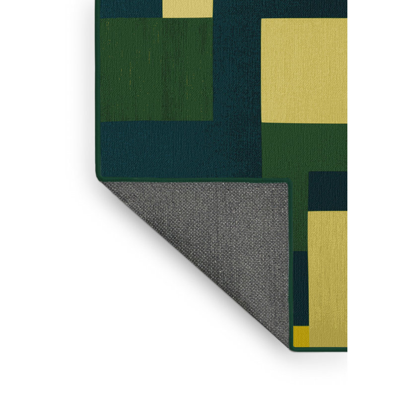 Geometric Grove Rug, Square 3'