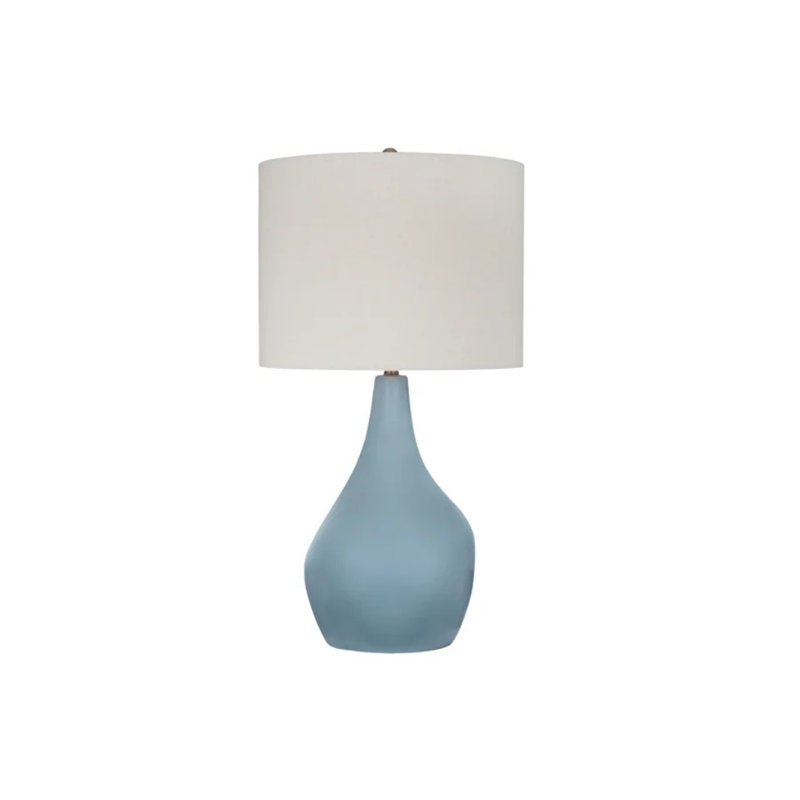 Lampe de table en céramique avec abat-jour blanc cassé Rawlins