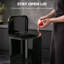 HOMCOM 50L Kitchen Bin, Pedal Bin with Removable Bucket, High Gloss Black
