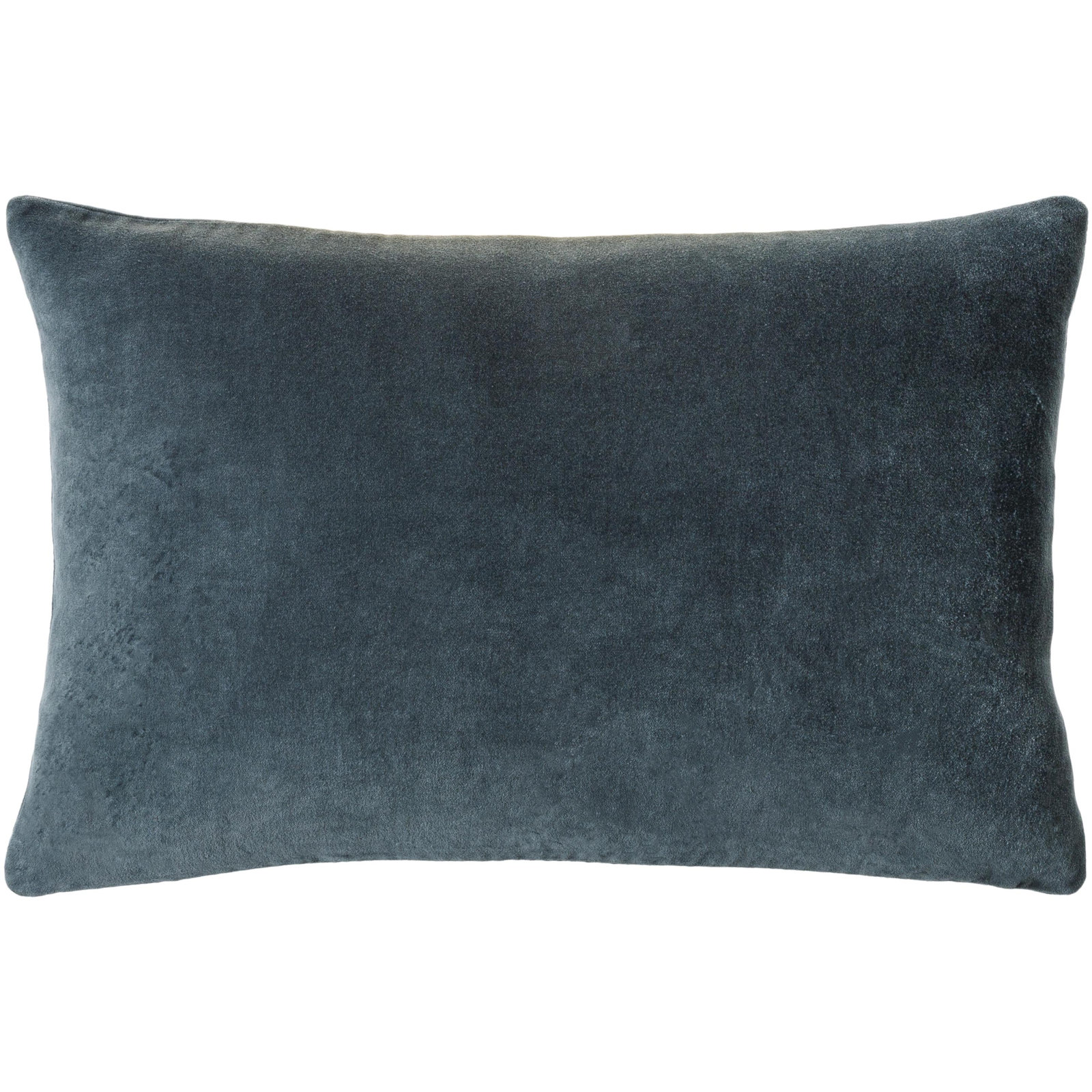Cotton Lumbar Throw Pillow, 13" x 20", Down, Sage
