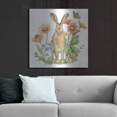 'In The Garden 5' by Leslie Trimbach Metal Wall Art