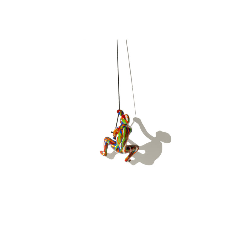 Billie-Jean Climbing Man Wall Art, Multicolor