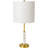 Metal and Stone Table Lamp