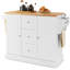 127 cm W Kitchen Island with