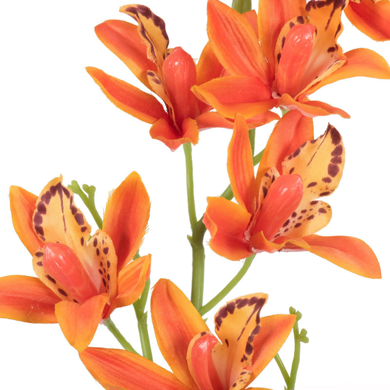 Tige d'orchidée artificielle, Orange