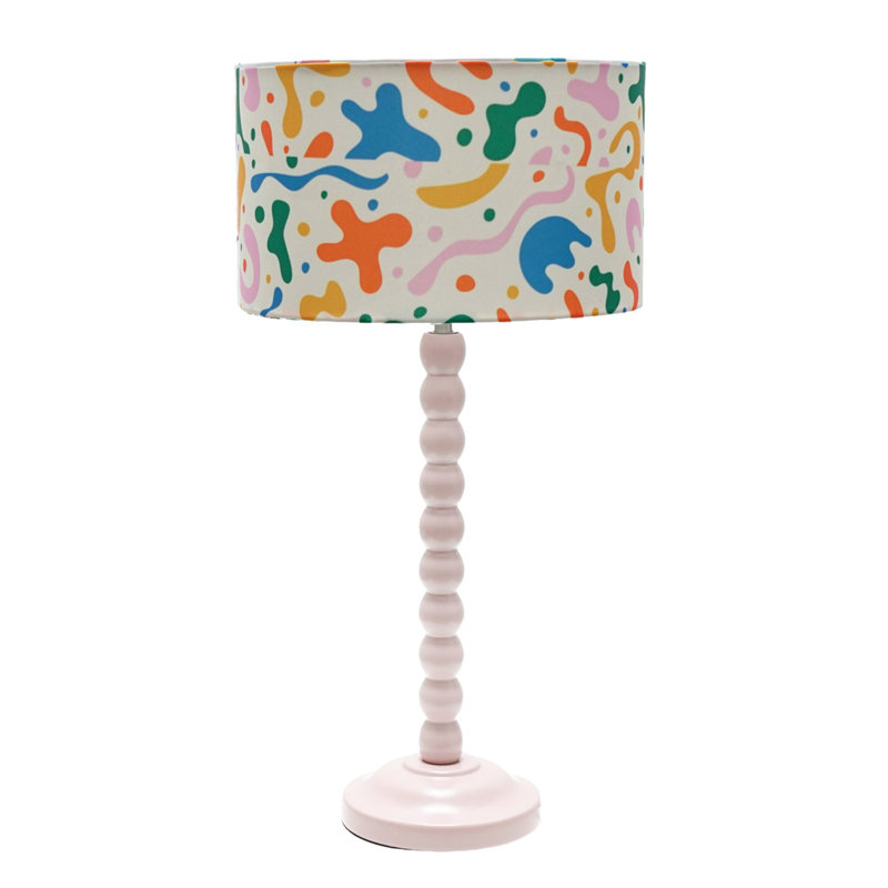 Linda Table Lamp, Pink, No