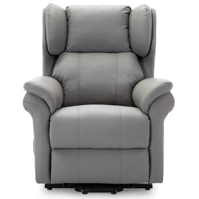 Shropshire 89cm Wide Faux Leather Lift Assist Wing Chair Recliner