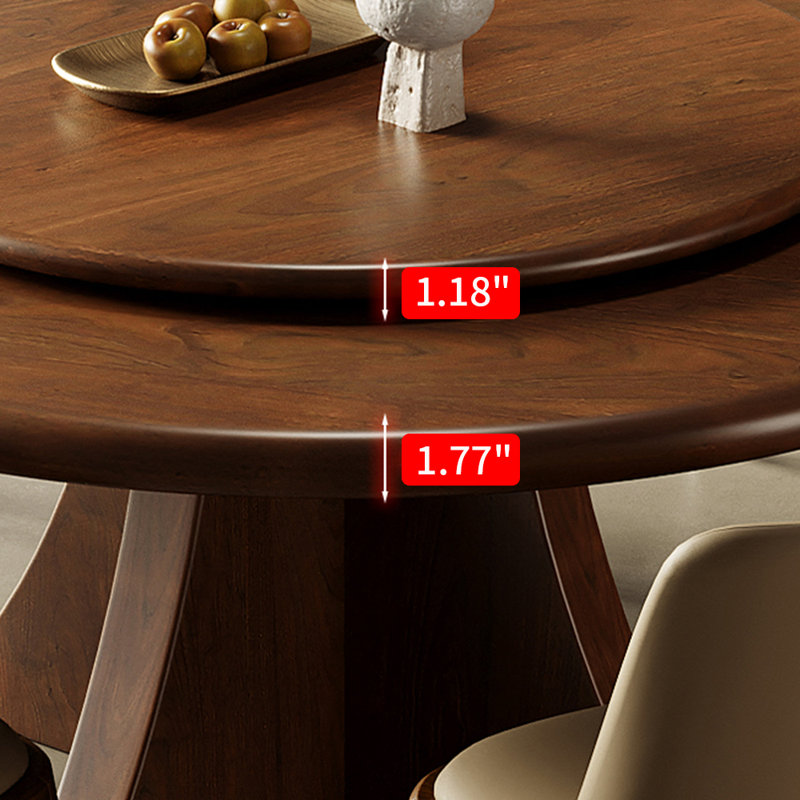 Ensemble de table à manger moderne et simple en bois massif, H 29,5 po x L 47,2 po x l 47,2 po