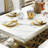 Luxury Modern Marble Rectangular Dining Table Sets-107785662